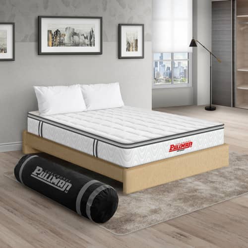 Colchón Orthopack BTU + Base Cama + Almohada