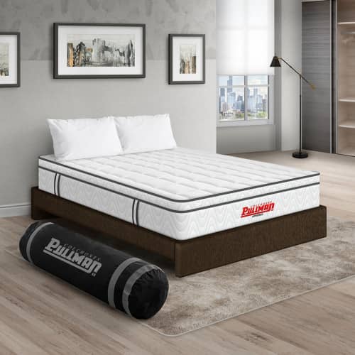 Colchón Orthopack Euro U + Base Cama + Almohada