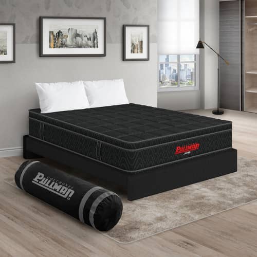 Colchón Orthopack Euro + Base Cama + Almohada