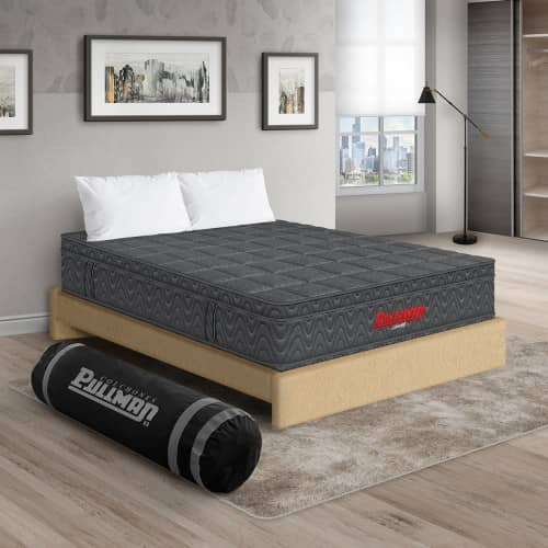 Colchón Orthopack Euro + Base Cama + Almohada