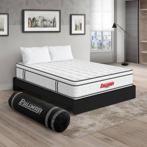 Colchón Orthopack Euro + Base Cama + Almohada