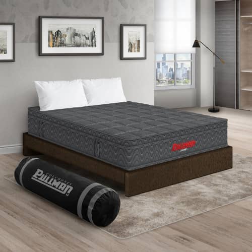 Colchón Orthopack Euro + Base Cama + Almohada