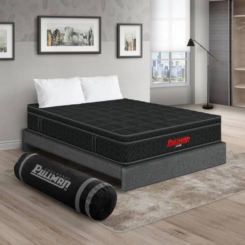 Colchón Orthopack Euro + Base Cama + Almohada