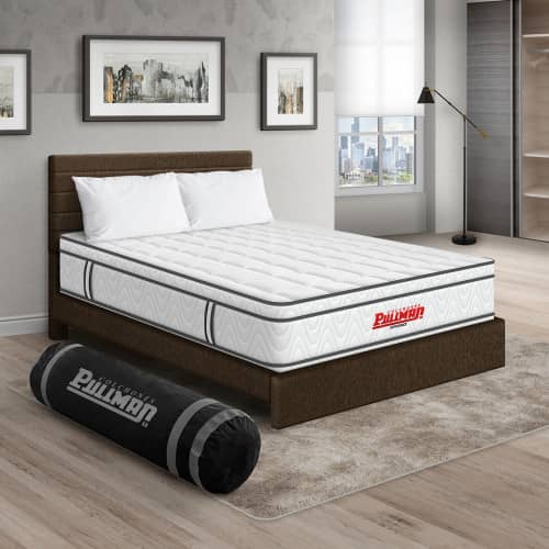 Colchón Orthopack Euro + Cama Leo + Almohada