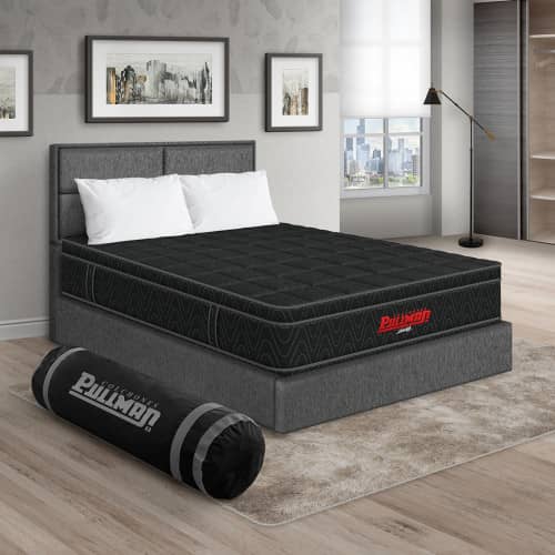 Colchón Orthopack Euro + Cama Firenze + Almohada