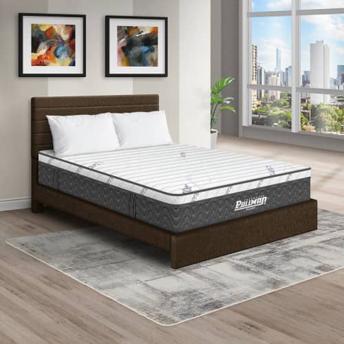 Colchón Rollpack Euro U + Cama Leo + Almohada