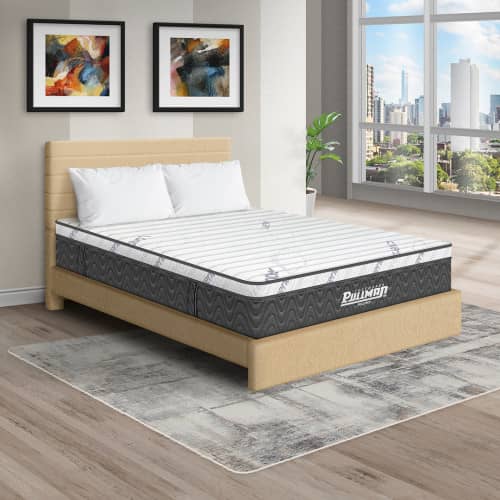 Colchón Rollpack Euro U + Cama Leo + Almohada