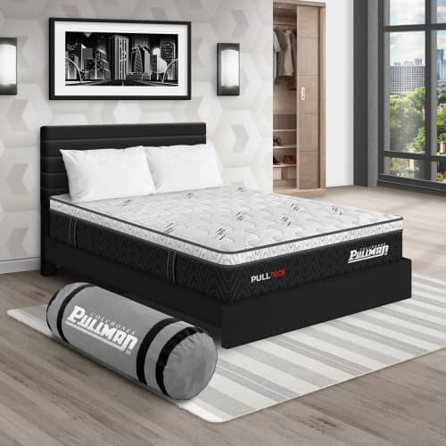 Colchón Pullpack Euro U + Cama Leo + Almohada