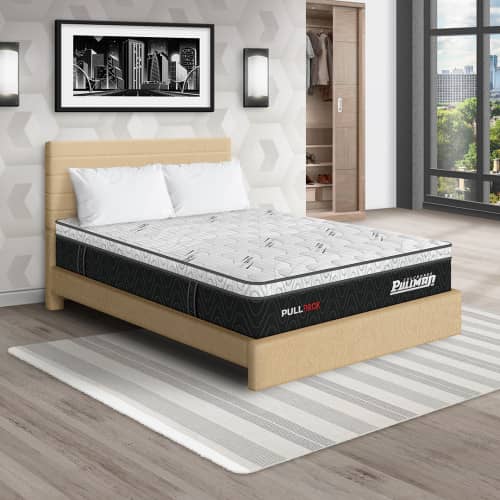 Colchón Pullpack Euro U + Cama Leo + Almohada