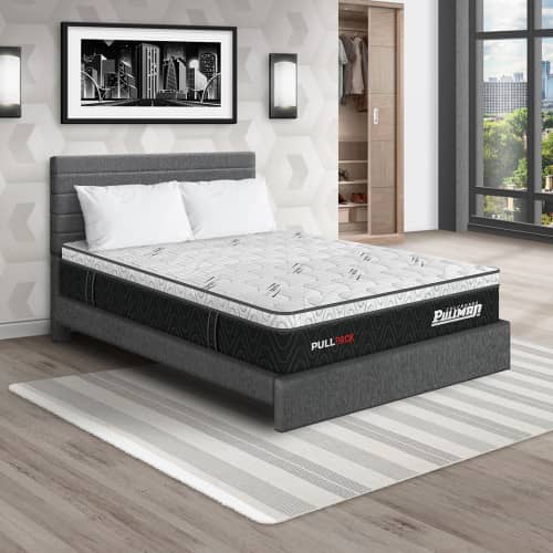 Colchón Pullpack Euro U + Cama Leo + Almohada