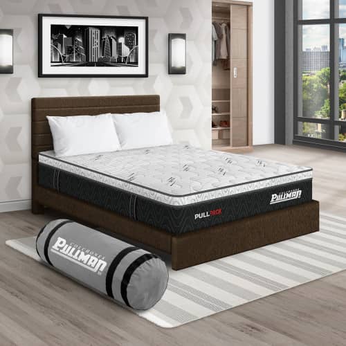 Colchón Pullpack Euro U + Cama Leo + Almohada