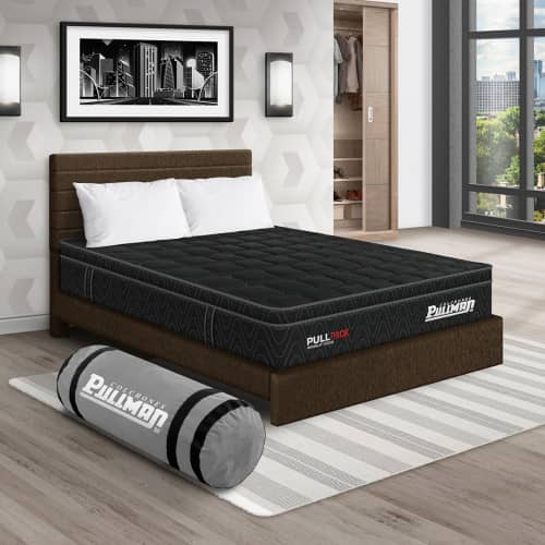 Colchón Pullpack Euro U + Cama Leo + Almohada