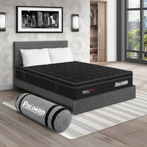 Colchón Pullpack Euro U + Cama Leo + Almohada