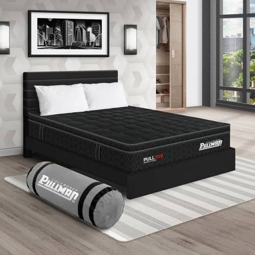 Colchón Pullpack Euro U + Cama Leo + Almohada