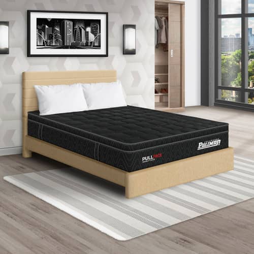 Colchón Pullpack Euro U + Cama Leo + Almohada