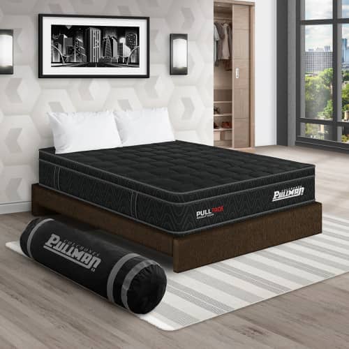 Colchón Pullpack Euro + Base Cama + Almohada