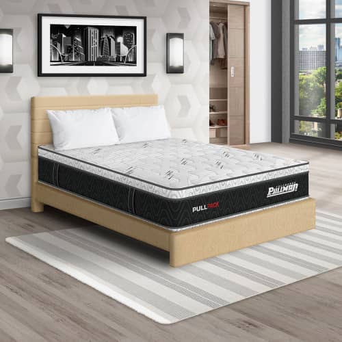 Colchón Pullpack Euro + Cama Leo + Almohada