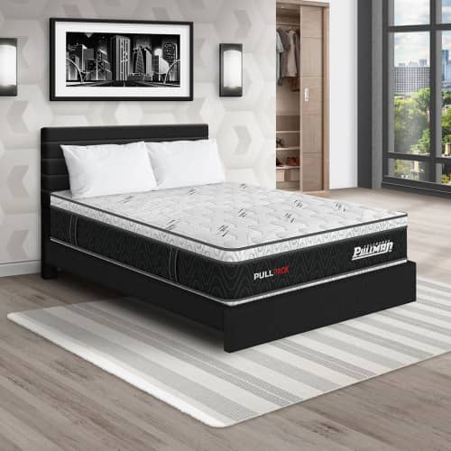 Colchón Pullpack Euro + Cama Leo + Almohada