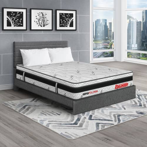 Colchón Superpullman Euro U + Cama Leo + Almohada