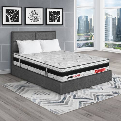 Colchón Superpullman Euro U + Cama Firenze + Almohada