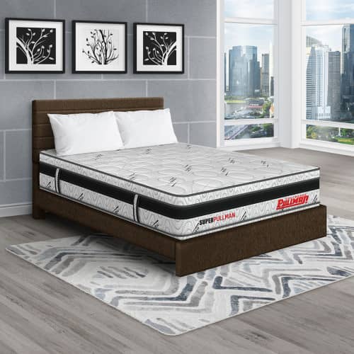 Colchón Superpullman Euro + Cama Leo + Almohada