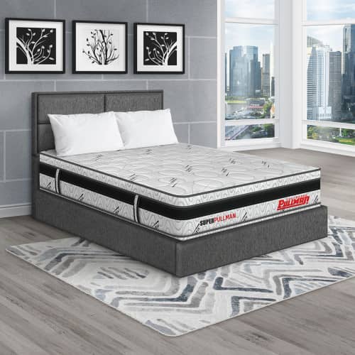 Colchón Superpullman Euro + Cama Firenze + Almohada