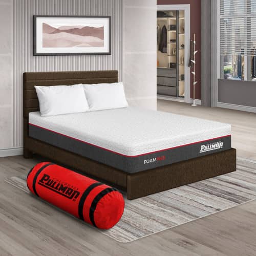 Colchón Foampack + Cama Leo + Almohada