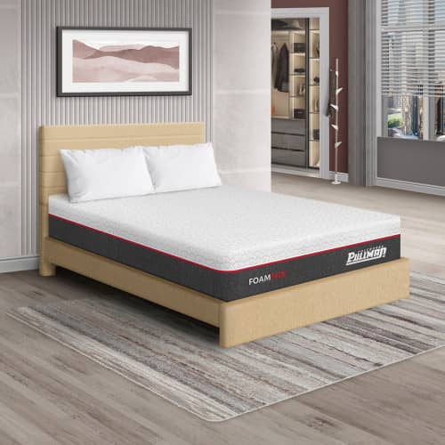 Colchón Foampack + Cama Leo + Almohada