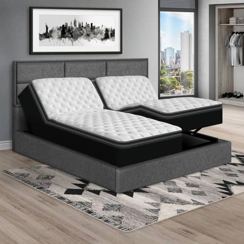 Colchón Eléctrico Eco King + Cama Firenze + Almohada