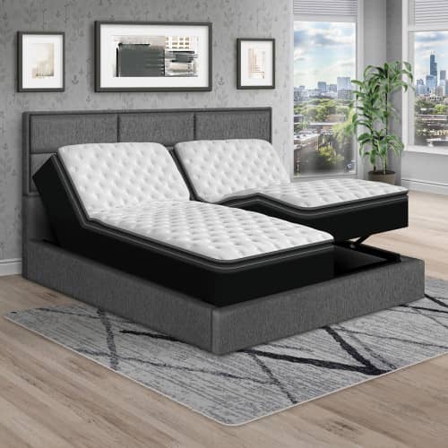 Colchón Eléctrico Deluxe King + Cama Firenze + Almohada