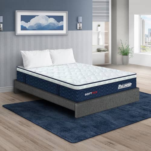 Colchón Softpack + Base Cama + Almohada