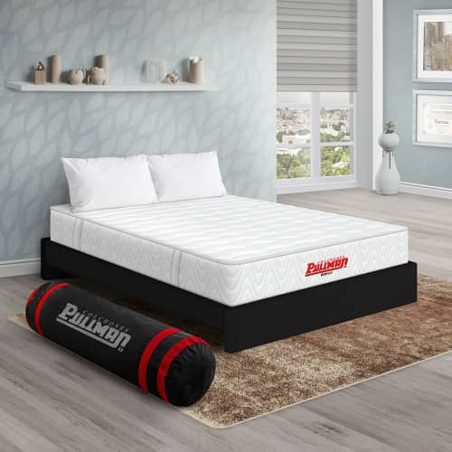 Colchón Ecopack + Base Cama + Almohada