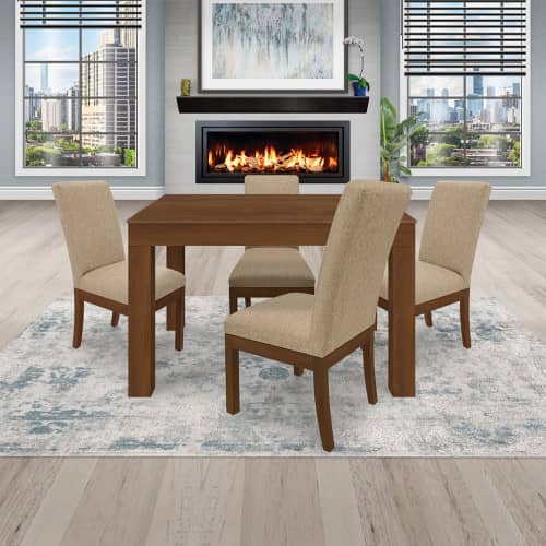 Juego de Comedor 4P (120) Italia Danny 4 Sillas