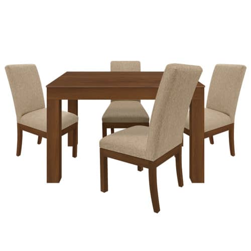 Juego de Comedor 4P (120) Italia Danny 4 Sillas