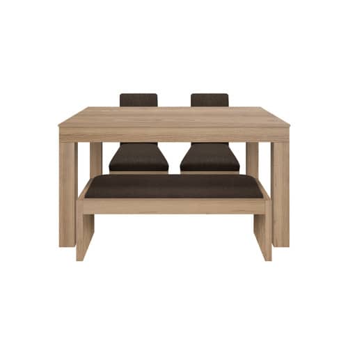 Juego de Comedor 4P (140) Italia Danny 2 Sillas 1 Banca