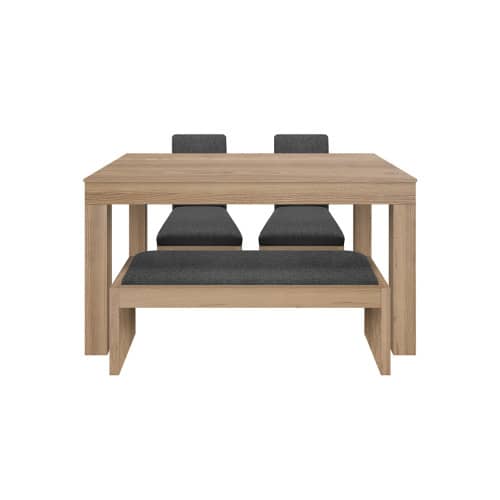 Juego de Comedor 4P (140) Italia Danny 2 Sillas 1 Banca