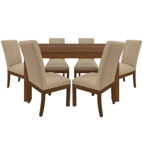 Juego de Comedor 6P (140) Italia Danny 6 Sillas