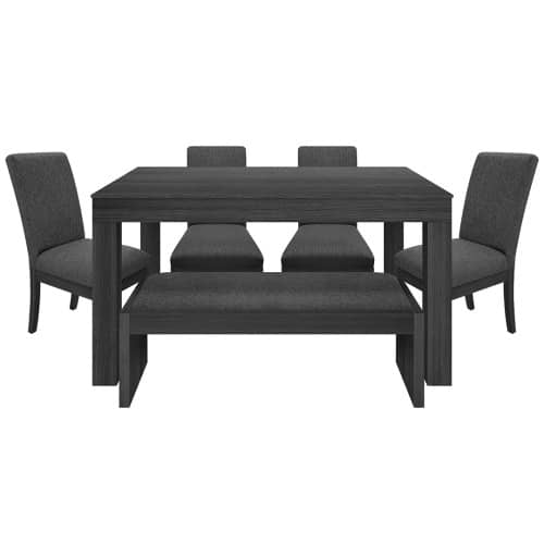 Juego de Comedor 6P (140) Italia Danny 4 Sillas 1 Banca