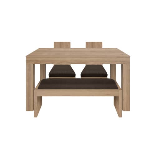 Juego de Comedor 4P (140) Italia Nicky 2 Sillas 1 Banca