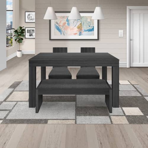 Juego de Comedor 4P (140) Italia Nicky 2 Sillas 1 Banca