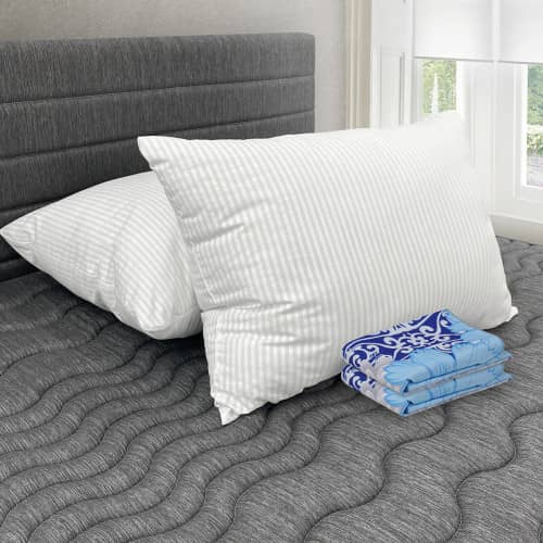 Combo 2 Almohadas Polycotton + Fundas