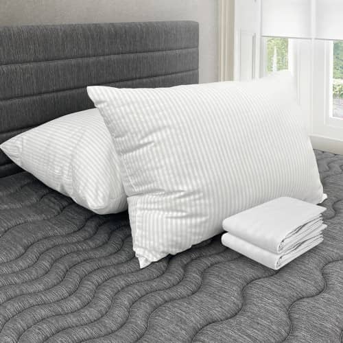 Combo 2 Almohadas Polycotton + Fundas