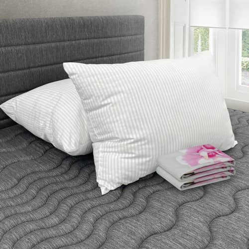 Combo 2 Almohadas Polycotton + Fundas