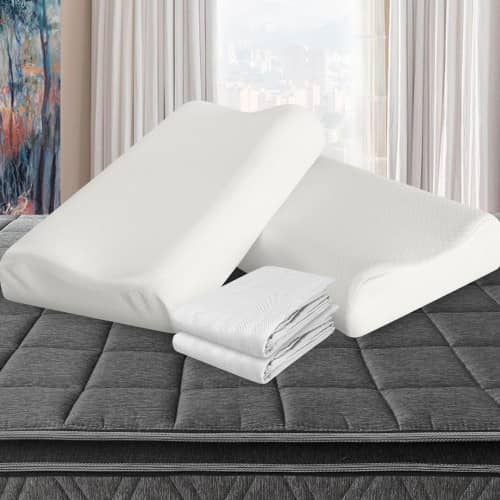 Combo 2 Almohadas Viscofoam Cervical + Fundas