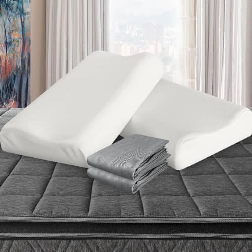 Combo 2 Almohadas Viscofoam Cervical + Fundas