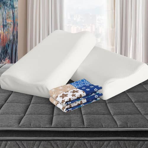 Combo 2 Almohadas Viscofoam Cervical + Fundas