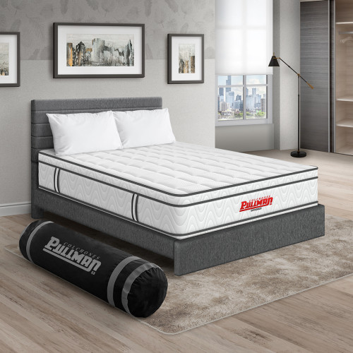 Colchón Orthopack Euro + Cama Leo + Almohada