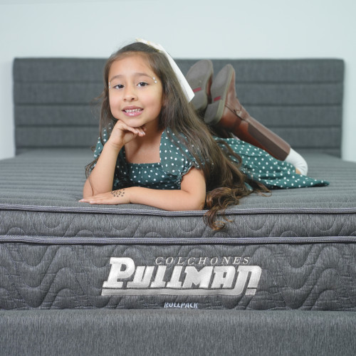 Colchón Rollpack Euro U + Base Cama + Almohada