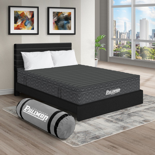 Colchón Rollpack Euro U + Cama Leo + Almohada