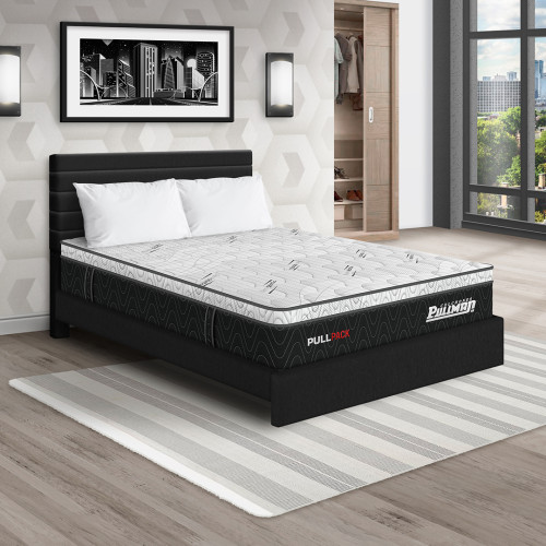 Colchón Pullpack Euro U + Cama Leo + Almohada